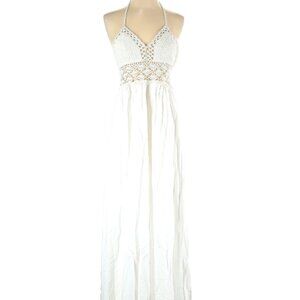 Lilbetter White Crochet Maxi Dress // NWT